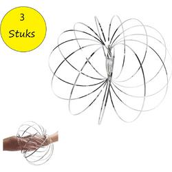 Magic flow ring |Spiraal bloem magische armband | 3D ringen set van 3 stuks 15cm